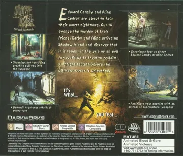 Alone in the Dark - The New Nightmare (IT) box cover back